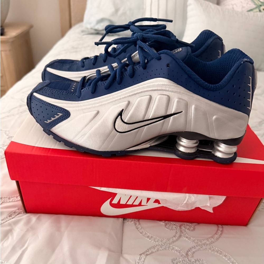 Nike Navy and Silver Athletic Sneakers